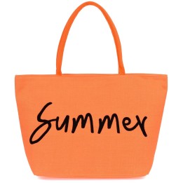 Pomarańczowa duża torba plażowa Summer | Beltimore