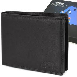 Męski portfel skórzany RFID Beltimore K41 czarny