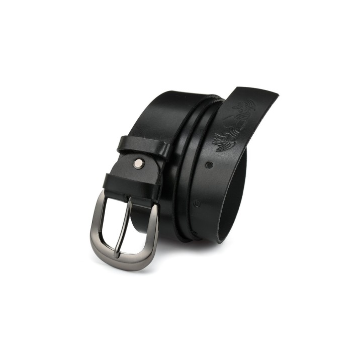 Beltimore damski pasek skórzany 4 cm czarny