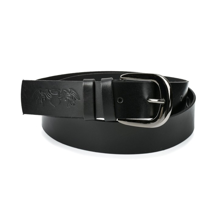 Beltimore damski pasek skórzany 4 cm czarny