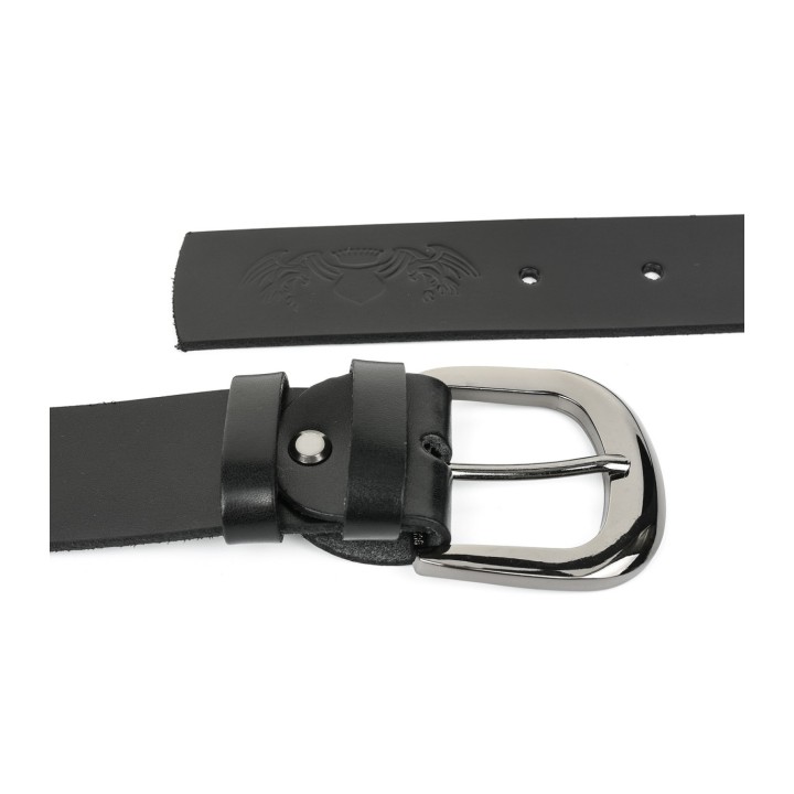 Beltimore damski pasek skórzany 4 cm czarny