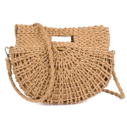 Beżowa torba damska boho listonoszka na lato