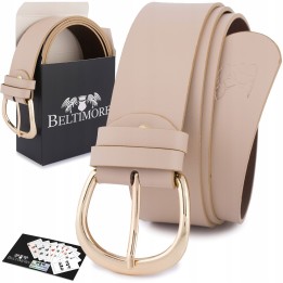 Skórzany pasek damski 4 cm Beltimore D85