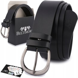 Skórzany pasek damski 4 cm Beltimore D86