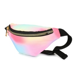 Różowa nerka biodrówka saszetka mała nereczka pastelowa Z32