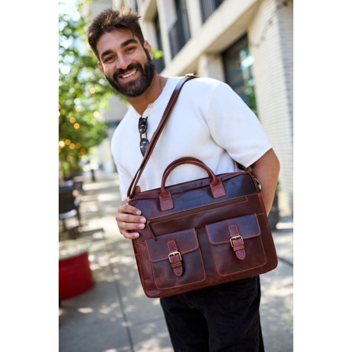 Beltimore N02 – skórzana torba na laptopa 15,6"