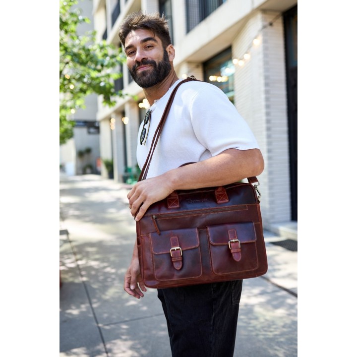 Beltimore N02 – skórzana torba na laptopa 15,6"