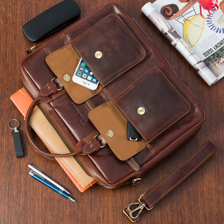 Beltimore N02 – skórzana torba na laptopa 15,6"