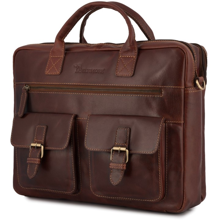 Beltimore N02 – skórzana torba na laptopa 15,6"