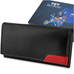 Duży skórzany portfel damski RFiD Beltimore 040