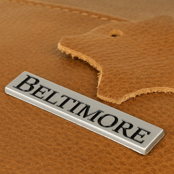 Camelowa skórzana listonoszka Beltimore G81