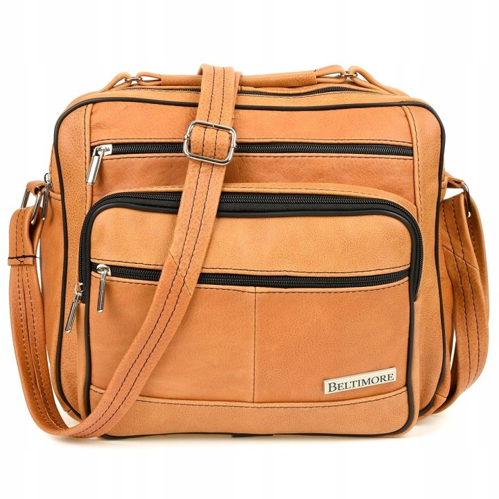 Skórzana torba męska Beltimore F72 camel