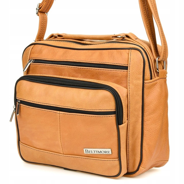 Skórzana torba męska Beltimore F72 camel