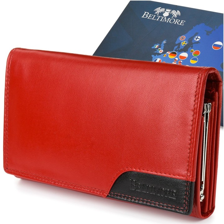 Duży skórzany portfel damski RFiD Beltimore 038