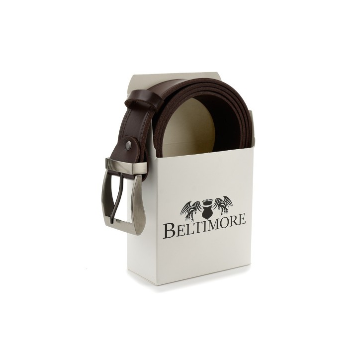Beltimore 517 skórzany pasek męski brązowy