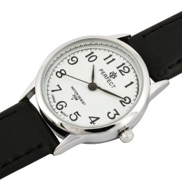 CZARNO-SREBRNY ZEGAREK PERFECT KLASYCZNY DAMSKI RETRO MIYOTA 273 | dev.hurtowniagalanterii.pl