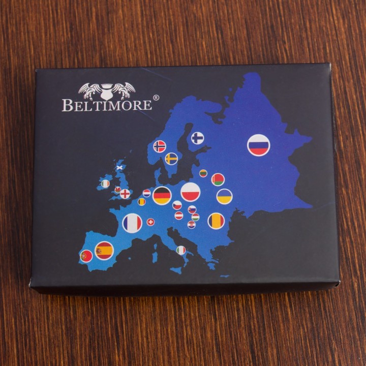 Portfel męski skórzany czarny RFiD Beltimore L47