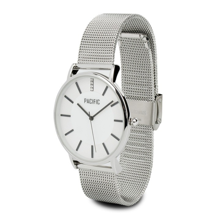 Zegarek damski Pacific mesh srebrny Z67