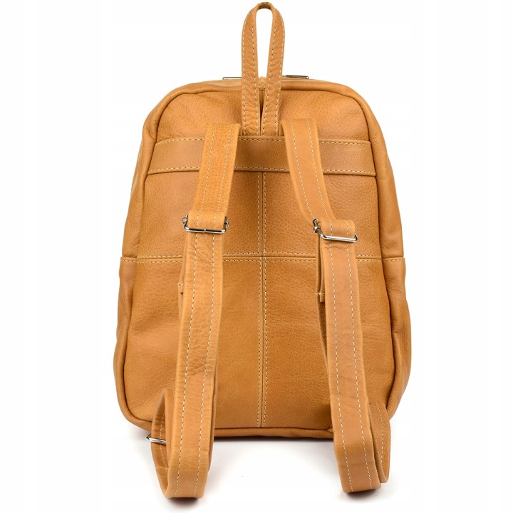 Damski plecak skórzany Beltimore R33 camel