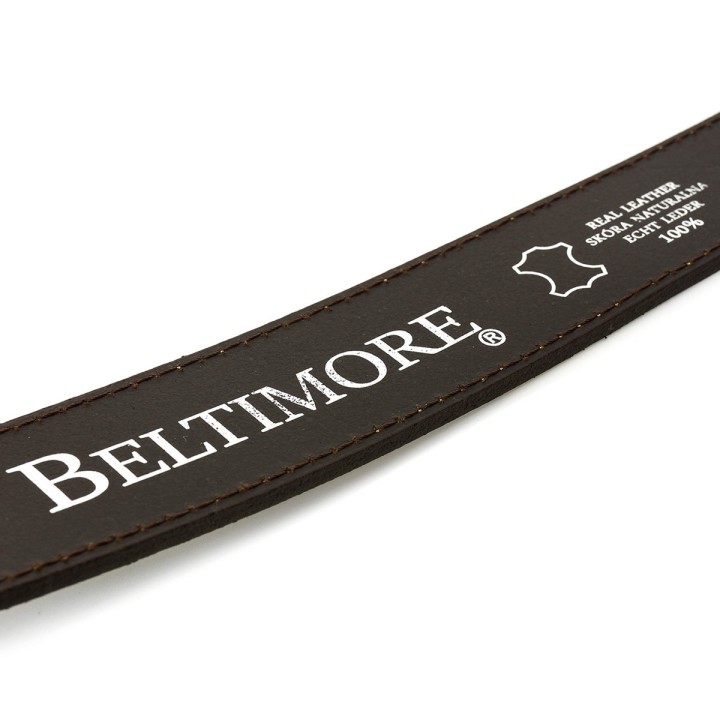 Pasek męski skórzany 4 cm brązowy Beltimore A35