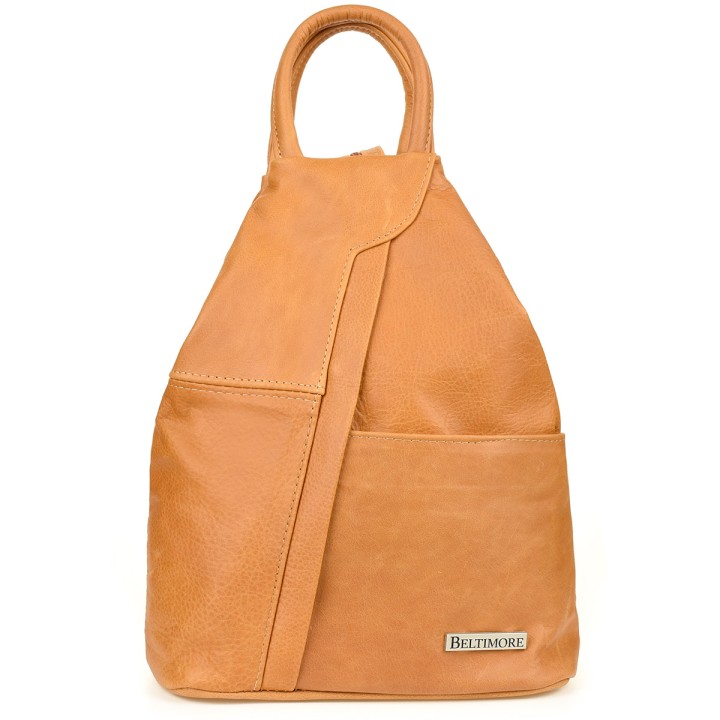 Camel plecak damski skórzany Beltimore Q60 | Joanna