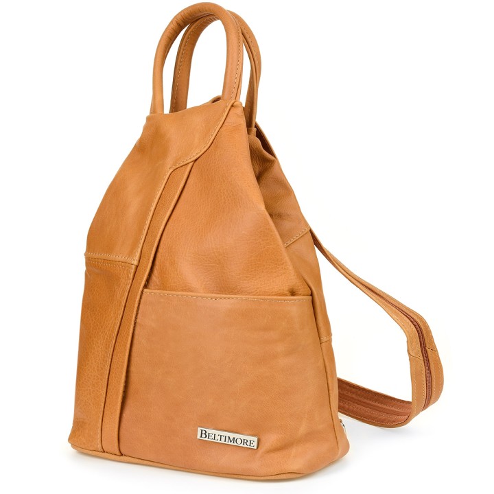 Camel plecak damski skórzany Beltimore Q60 | Joanna