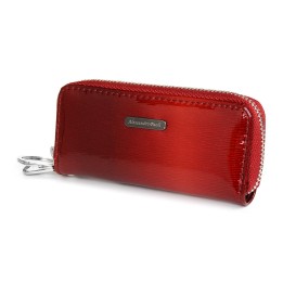 Czerwone skórzane etui na klucze RFID | Beltimore