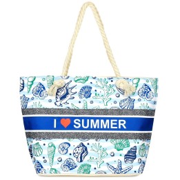 Duża torba plażowa Summer z zamkiem | Beltimore
